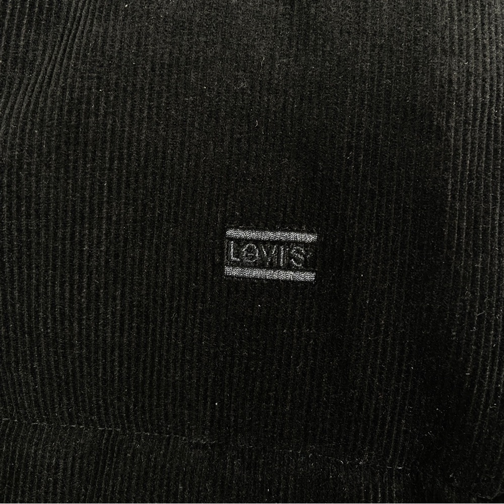 NWT LEVI'S Black Quilted Corduroy Puffer Jacket Size XL - Picture 6 of 9